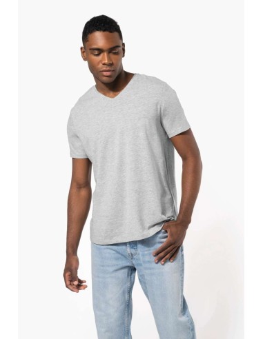 KAR-K3014-MEN'S SHORT-SLEEVED V-NECK T-SHIRT